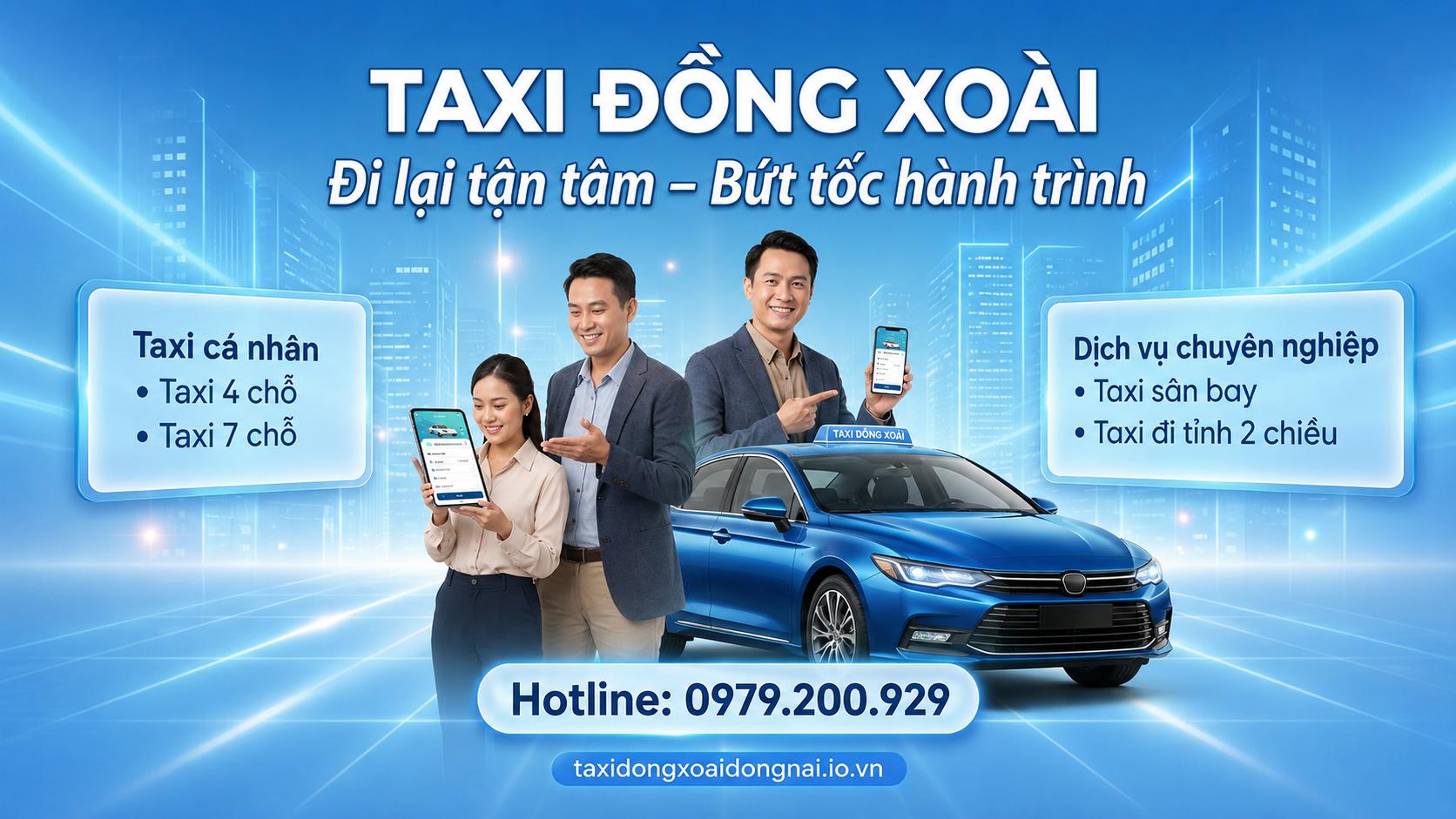 Taxi Đồng Xoài Đồng Nai phục vụ khách hàng 24/7